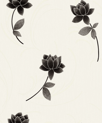 elegant Chinese flower decorative wallcovering
